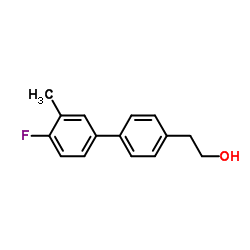 2-(4'-Fluoro-3'-methyl-4-biphenylyl)ethanol Structure