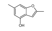 4-Benzofuranol,2,6-dimethyl- structure