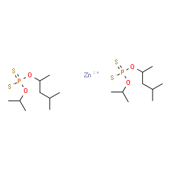 zinc bis[O-(1,3-dimethylbutyl)] bis[O-(isopropyl)] bis(dithiophosphate)结构式