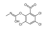 Methylcarbamic acid 3,4,6-trichloro-2-nitrophenyl ester structure