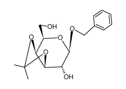 1-O-Benzyl-3-O,4-O-isopropylidene-β-D-galactopyranose structure