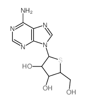 9H-Purin-6-amine,9-(4-thio-a-D-xylofuranosyl)- structure