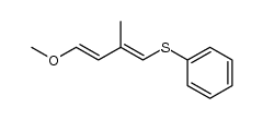 (1E,3E)- and (1Z,3E)-4-methoxy-2-methyl-1-(phenylthio)buta-1,3-diene Structure