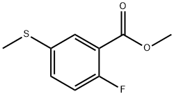 Methyl 2-fluoro-5-(methylsulfanyl)benzoate结构式