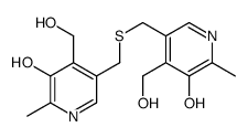 5-[[5-hydroxy-4-(hydroxymethyl)-6-methylpyridin-3-yl]methylsulfanylmethyl]-4-(hydroxymethyl)-2-methylpyridin-3-ol Structure