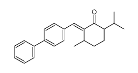 2-(4'-phenylbenzylidene)-p-menthan-3-one Structure