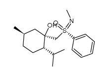(1R,2S,5R)-2-isopropyl-5-methyl-1-((N-methylphenylsulfonimidoyl)methyl)cyclohexanol Structure