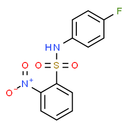N-(4-Fluorophenyl)-2-nitrobenzenesulfonamide结构式