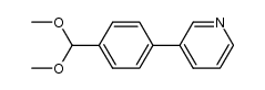 4-(pyridin-3-yl)benzaldehyde dimethyl acetal Structure