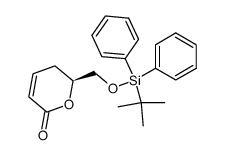 (S)-6-{[(tert-butyldiphenylsilyl)oxy]methyl}-5,6-dihydro-2H-pyran-2-one Structure