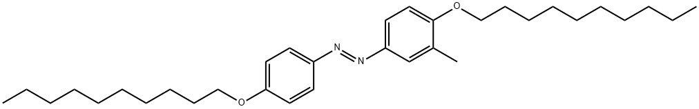 4,4'-双(癸氧基)-3-甲基偶氮苯结构式