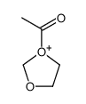 1-(1,3-dioxolan-1-ium-1-yl)ethanone Structure