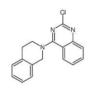 2-chloro-4-(3,4-dihydro-1H-isoquinolin-2-yl)quinazoline结构式
