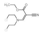 2-Propenoic acid,3-[bis(2-chloroethyl)amino]-2-cyano-, ethyl ester Structure