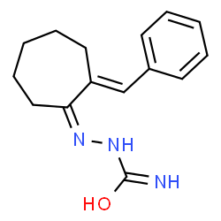 2-Benzylidenecycloheptanone semicarbazone结构式