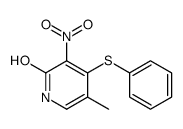 5-methyl-3-nitro-4-phenylsulfanyl-1H-pyridin-2-one Structure