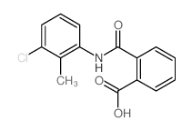 2-[(3-chloro-2-methyl-phenyl)carbamoyl]benzoic acid Structure