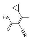 2-Butenamide,2-cyano-3-cyclopropyl-结构式