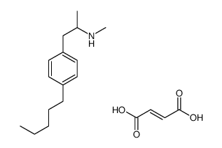(Z)-but-2-enedioic acid,N-methyl-1-(4-pentylphenyl)propan-2-amine Structure