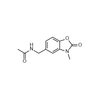 N-((3-methyl-2-oxo-2,3-dihydrobenzo[d]oxazol-5-yl)methyl)acetamide Structure