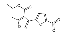 ethyl 5-methyl-3-(5-nitrofuran-2-yl)-1,2-oxazole-4-carboxylate结构式