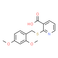 2-((2,4-dimethoxybenzyl)thio)nicotinic acid Structure