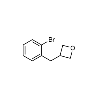 3-(2-溴苄基)氧杂环丁烷结构式