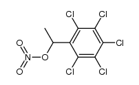 1-Pentachlor-phenyl-aethylnitrat Structure
