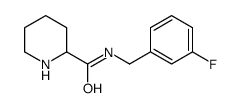 N-[(3-fluorophenyl)methyl]piperidine-2-carboxamide Structure