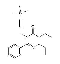 5-ethyl-2-phenyl-3-(3-trimethylsilyl)propargyl-6-vinyl-4(3H)-pyrimidinone结构式