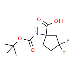 1-{[(tert-butoxy)carbonyl]amino}-3,3-difluorocyclopentane-1-carboxylic acid Structure