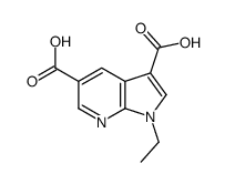 1-Ethyl-1H-pyrrolo[2,3-b]pyridine-3,5-dicarboxylic acid Structure