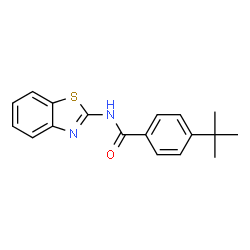 N-(1,3-benzothiazol-2-yl)-4-tert-butylbenzamide结构式