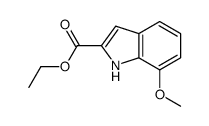 7-甲氧基-1H-吲哚-2-羧酸乙酯结构式
