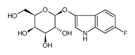 6-Fluoro-3-indolyl beta-D-galactopyranoside Structure