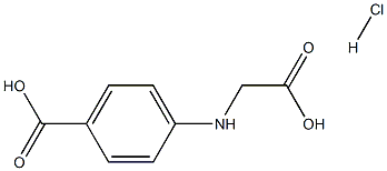 4-羧基-L-苯甘氨酸盐酸盐结构式