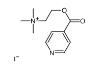trimethyl-[2-(pyridine-4-carbonyloxy)ethyl]azanium,iodide Structure