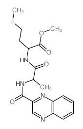 Methionine,N-[N-(2-quinoxalinylcarbonyl)-L-alanyl]-, methyl ester, L- (8CI)结构式