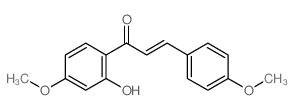 2-Propen-1-one,1-(2-hydroxy-4-methoxyphenyl)-3-(4-methoxyphenyl)-结构式