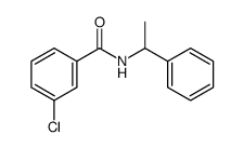 3-chloro-N-(1-phenylethyl)benzamide Structure