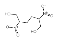 1,6-Hexanediol,2,5-dinitro- Structure