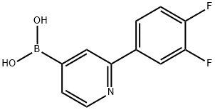 2-(3,4-Difluorophenyl)pyridine-4-boronic acid Structure