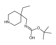 tert-butyl N-[(4-ethylpiperidin-4-yl)methyl]carbamate picture