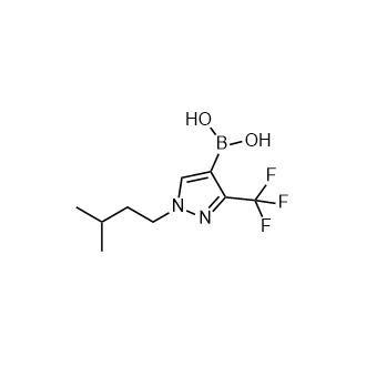 1-异戊基-3-(三氟甲基)吡唑-4-硼酸结构式