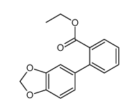 2-苯并[1,3]二氧代-5-基-苯甲酸乙酯结构式
