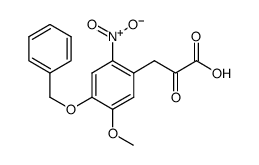 3-(5-methoxy-2-nitro-4-phenylmethoxyphenyl)-2-oxopropanoic acid结构式