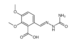 6-((semicarbazono)methyl)-2,3-dimethoxybenzoic acid结构式