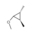 r-1-methoxy-c-2,t-3-dimethylcyclopropane Structure