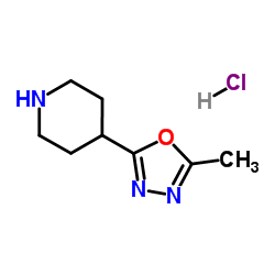 2-Methyl-5-(piperidin-4-yl)-1,3,4-oxadiazole hydrochloride picture