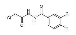 3,4-dichloro-N'-(2-chloroacetyl)benzohydrazide Structure